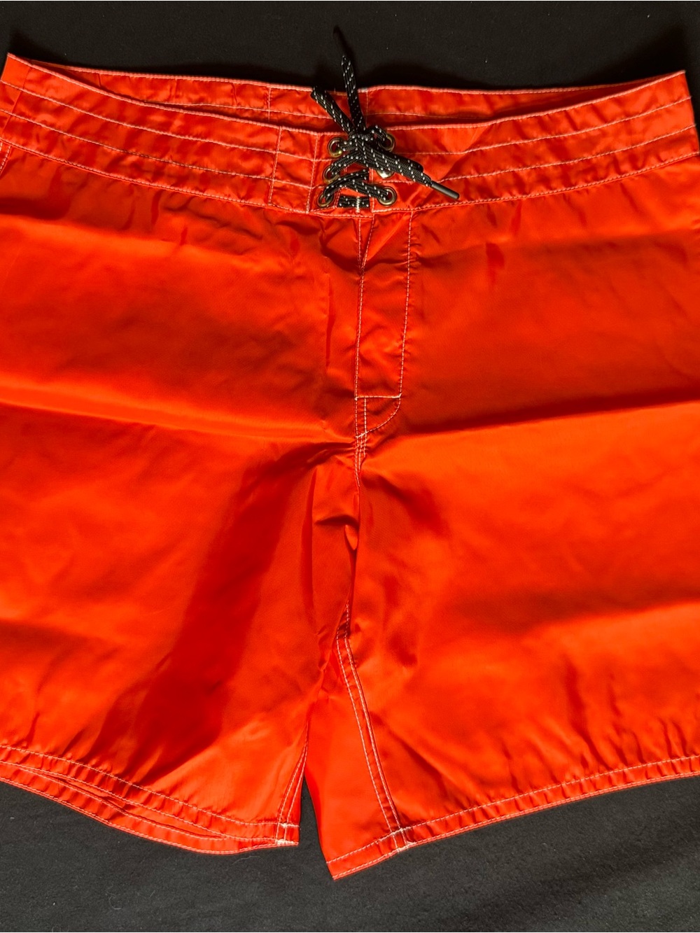 Birdwell Bright Orange Board Shorts with Black Drawcord